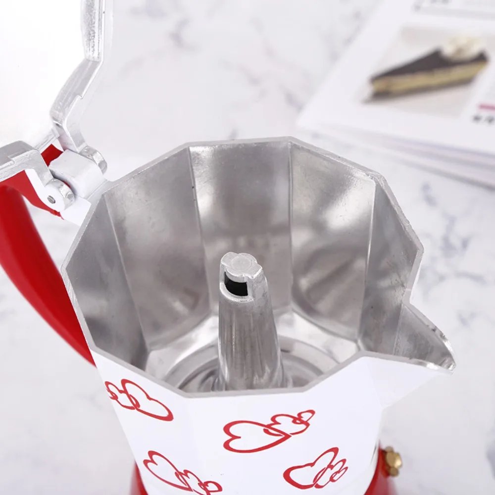 מקינטה איטלקית פרימיום אוקטוגונלית – דגם לב מנירוסטה | 150/300 מ״ל – תמונה 4