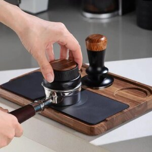 עמדת טמפור וארגון מעץ לקפה 51-58 מ"מ