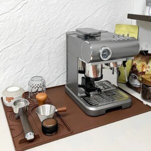 סט משטח למכונת קפה + משטח דחיסה | הגנה מלאה לעמדת הקפה