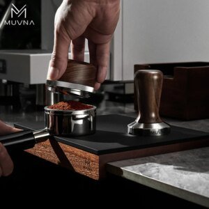 תחנת דחיסה מעץ MUVNA Wood Tamping Station | מעמד לפורטפילטר